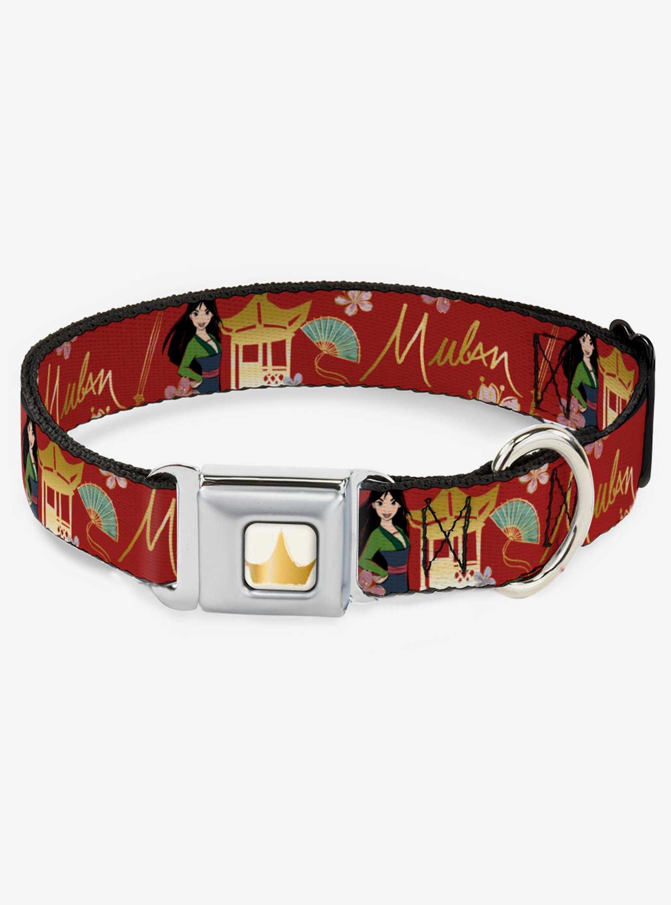 Disney Mulan Gazebo Flowers Seatbelt Dog Collar, , hi-res