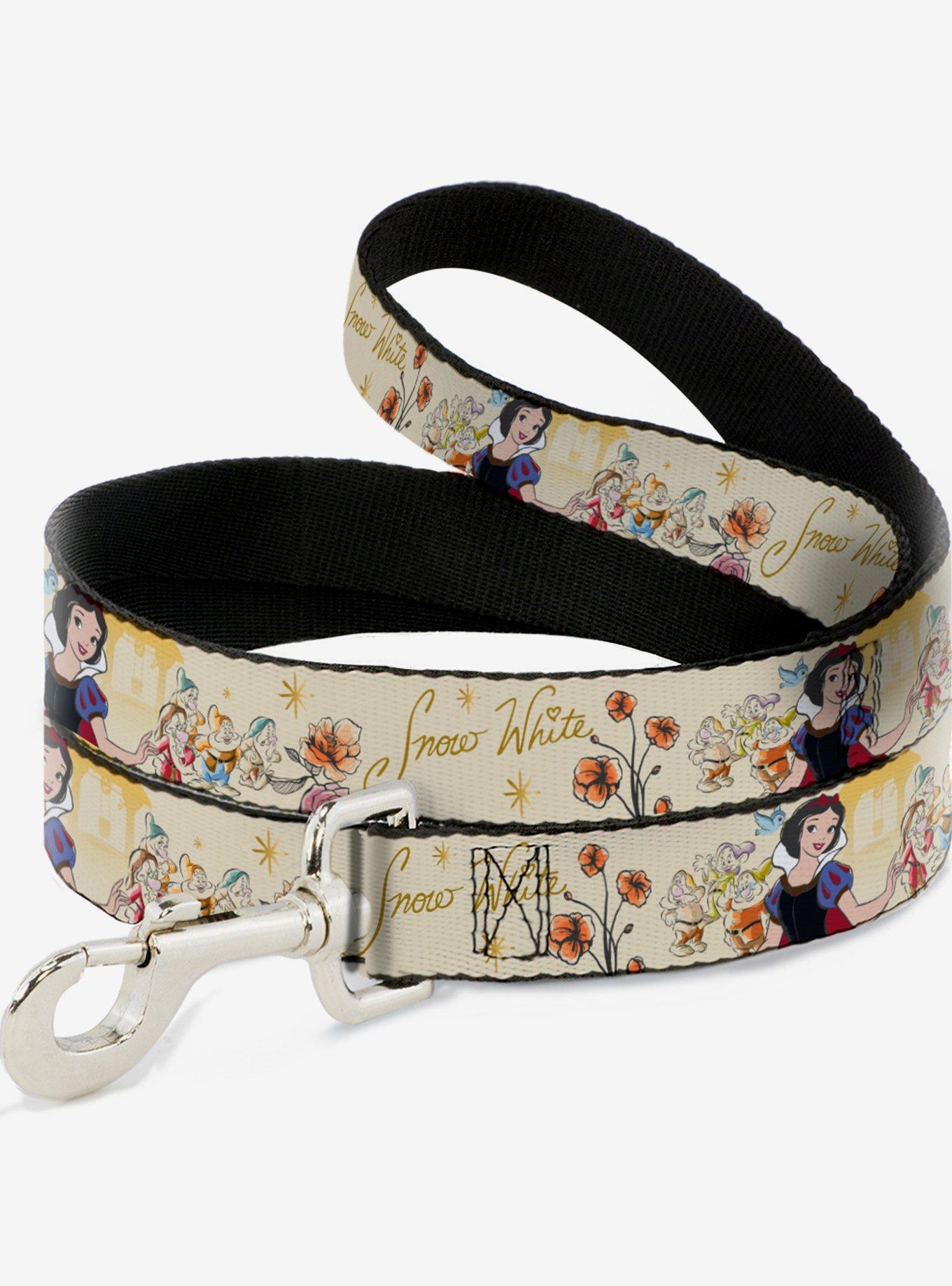 Disney Snow White And The Seven Dwarfs Flowers Yellow Dog Leash, , hi-res