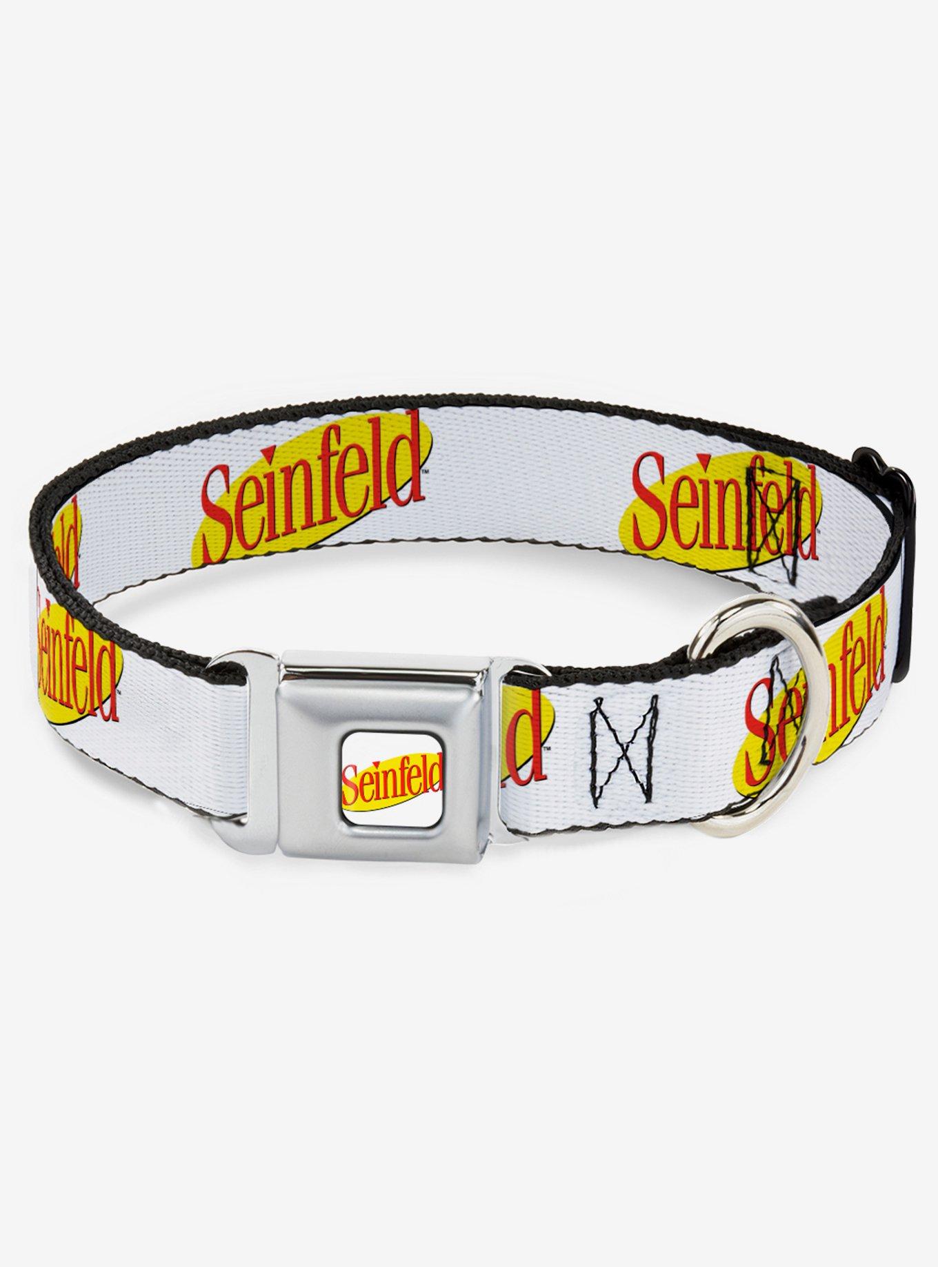 Seinfeld Logo Seatbelt Dog Collar, MULTICOLOR, hi-res
