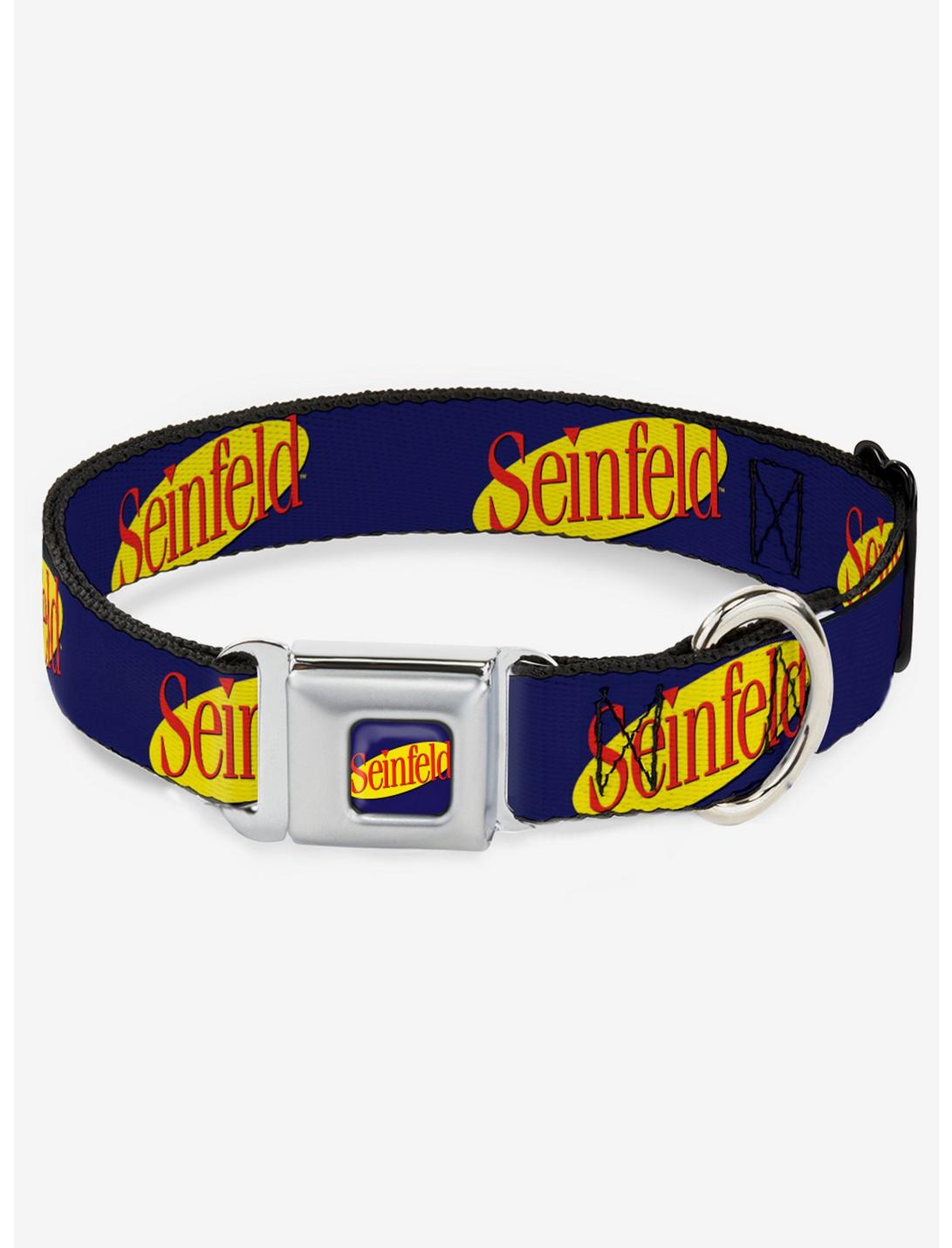 Seinfeld Spotlight Logo Seatbelt Dog Collar, MULTICOLOR, hi-res