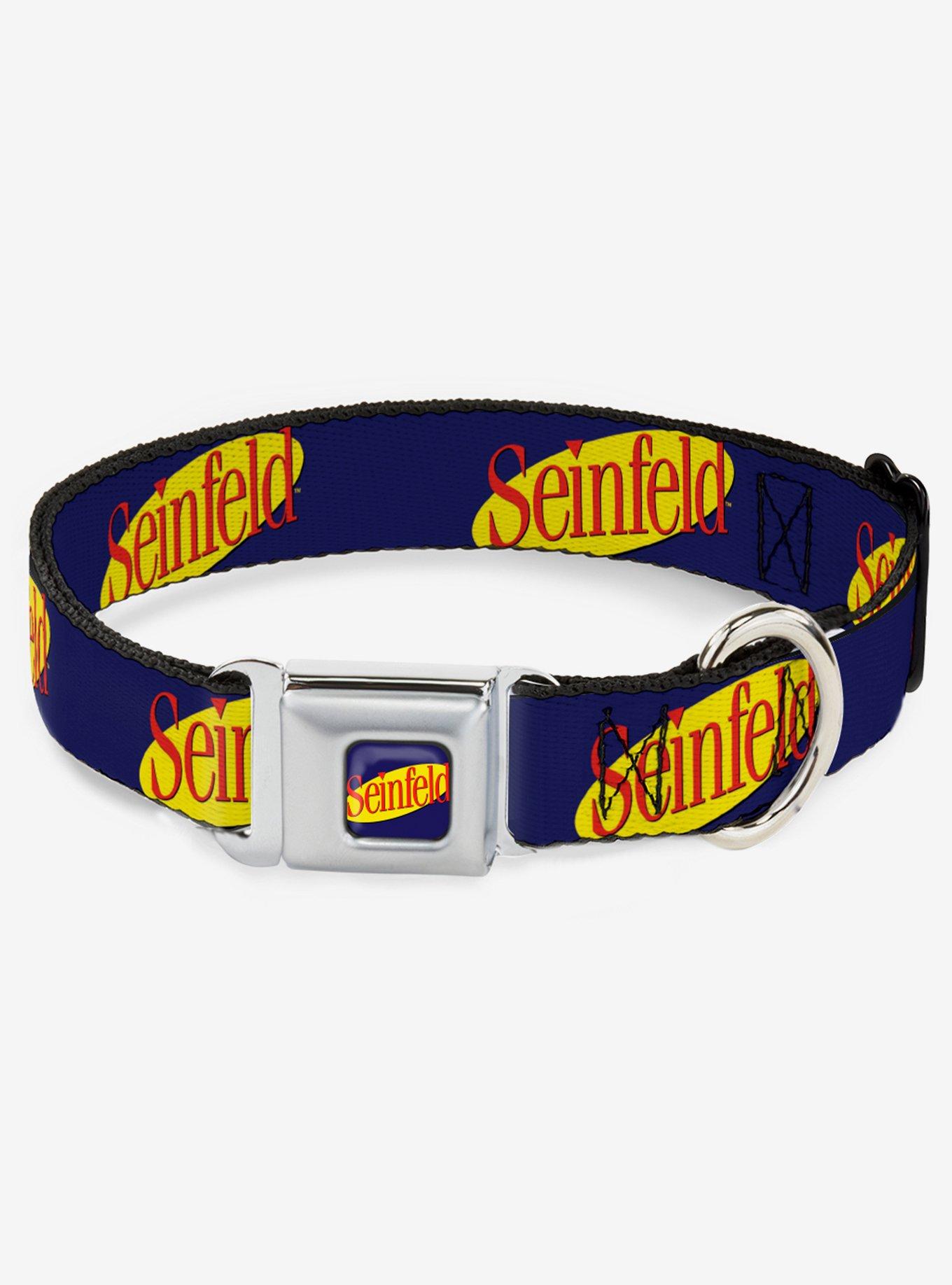Seinfeld Spotlight Logo Seatbelt Dog Collar, MULTICOLOR, hi-res