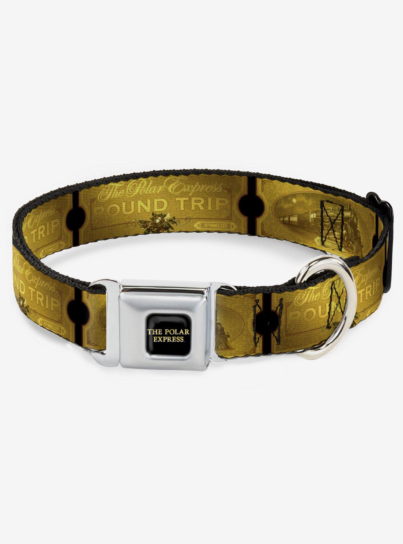 The Polar Express Round Trip Ticket Seatbelt Dog Collar, , hi-res