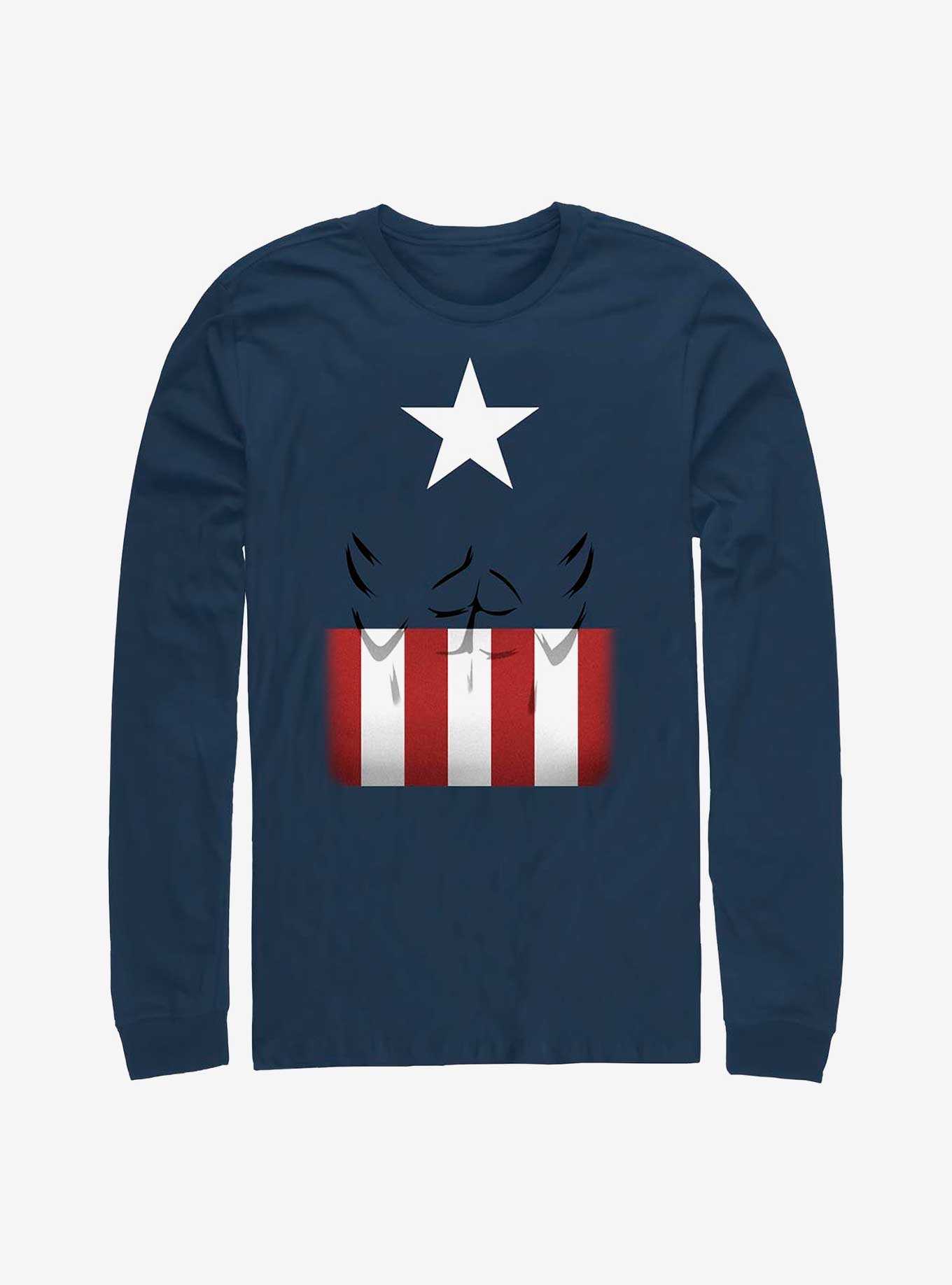 Marvel Captain America Simple Suit Long-Sleeve T-Shirt, , hi-res