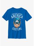 Marvel Captain America Costume Youth T-Shirt, ROYAL, hi-res