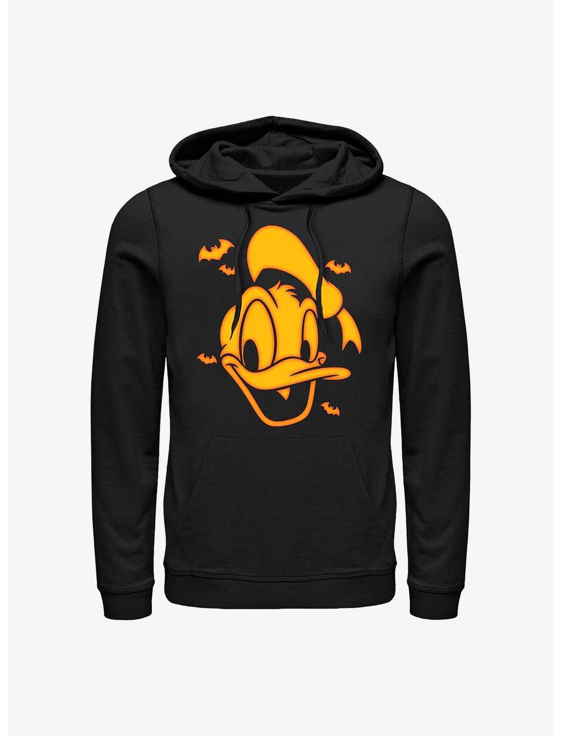 Disney Donald Duck Orange Donald Hoodie, BLACK, hi-res