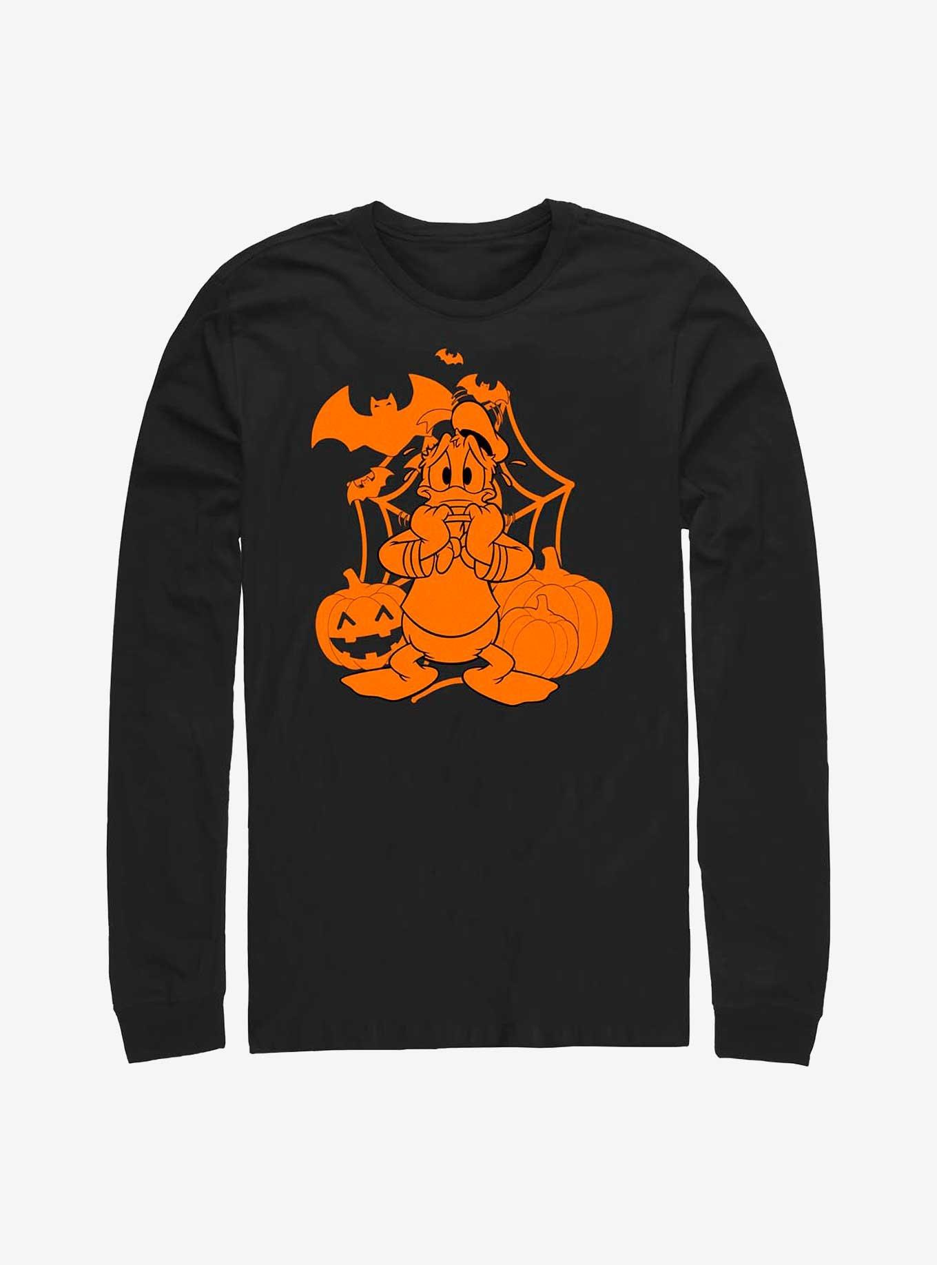 Disney Donald Duck Web Scare Long-Sleeve T-Shirt, BLACK, hi-res