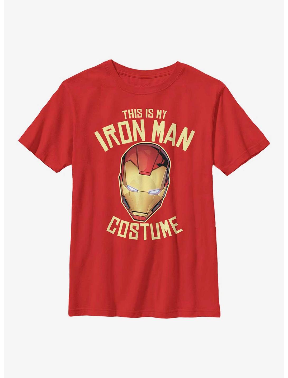 Marvel Iron Man Costume Youth T-Shirt, RED, hi-res