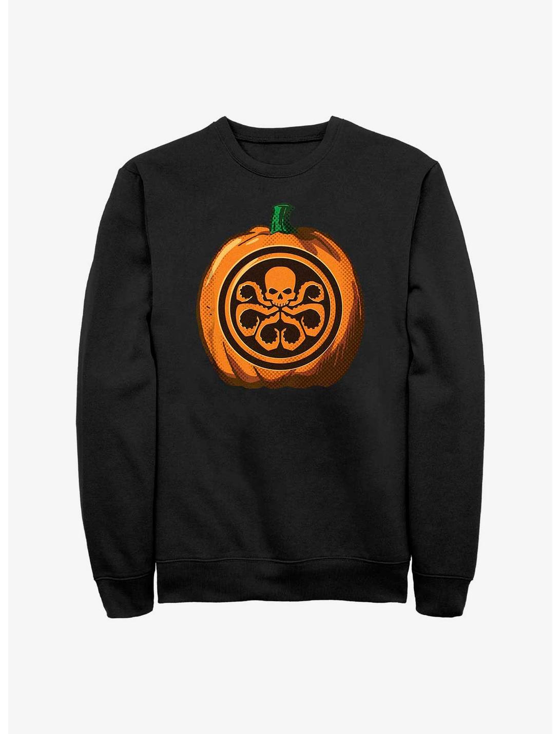 Marvel Skull Pumpkin Sweatshirt, BLACK, hi-res
