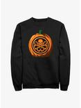 Marvel Skull Pumpkin Sweatshirt, BLACK, hi-res