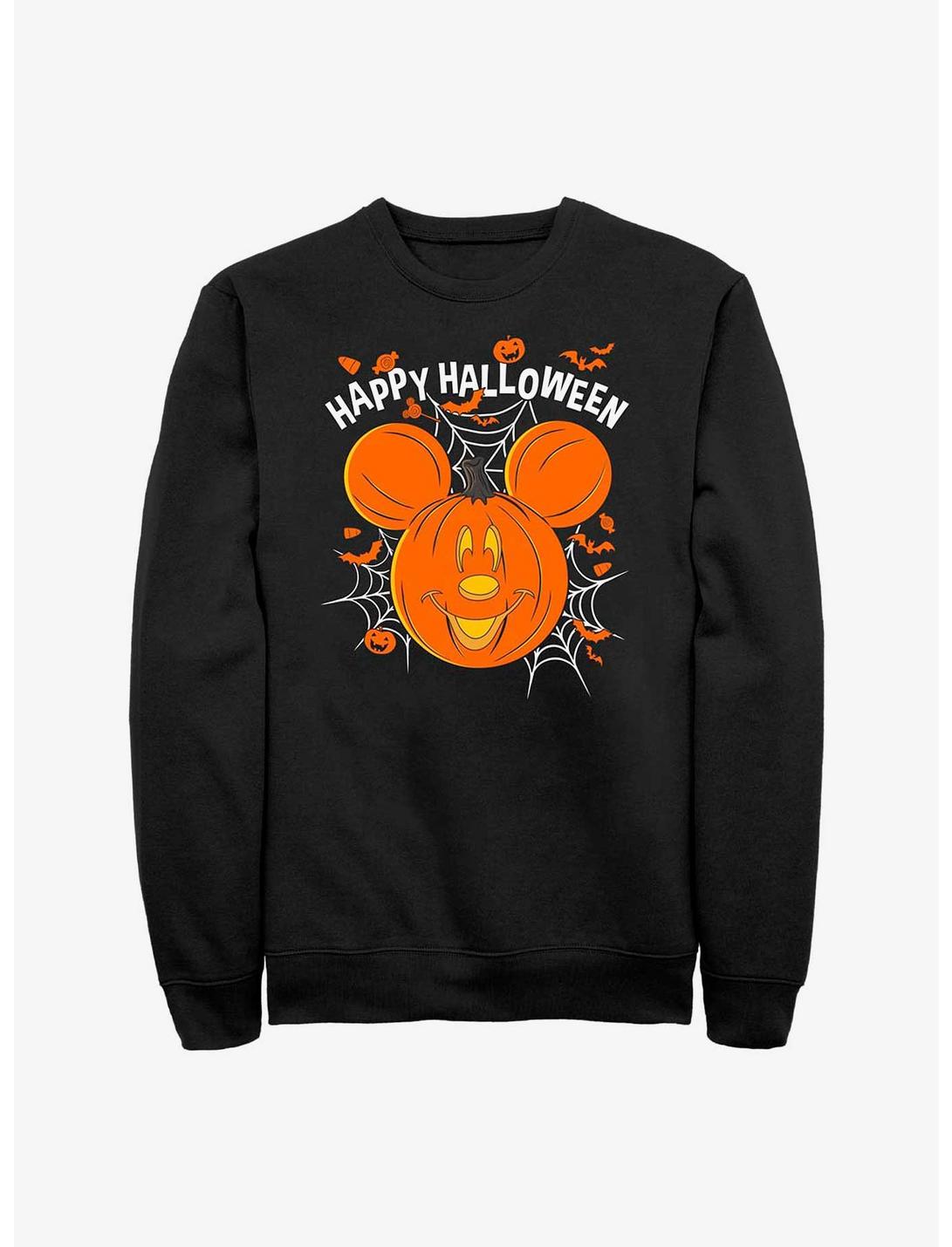 Disney Mickey Mouse Jack O' Lantern Sweatshirt, BLACK, hi-res