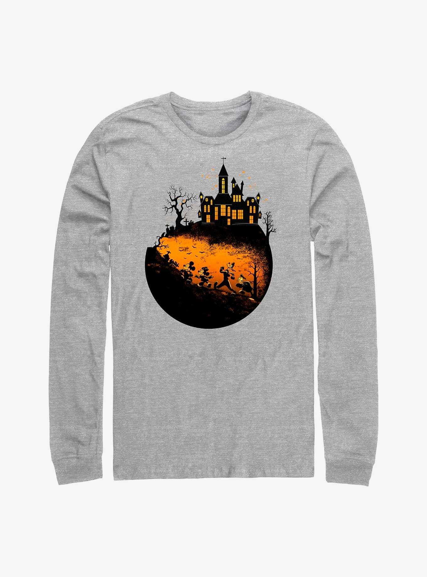 Disney Mickey Mouse Haunted Halloween Long-Sleeve T-Shirt, , hi-res