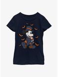 Disney Mickey Mouse Vampire Mickey Youth Girls T-Shirt, NAVY, hi-res