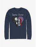 Disney The Nightmare Before Christmas Together Forever Long-Sleeve T-Shirt, NAVY, hi-res