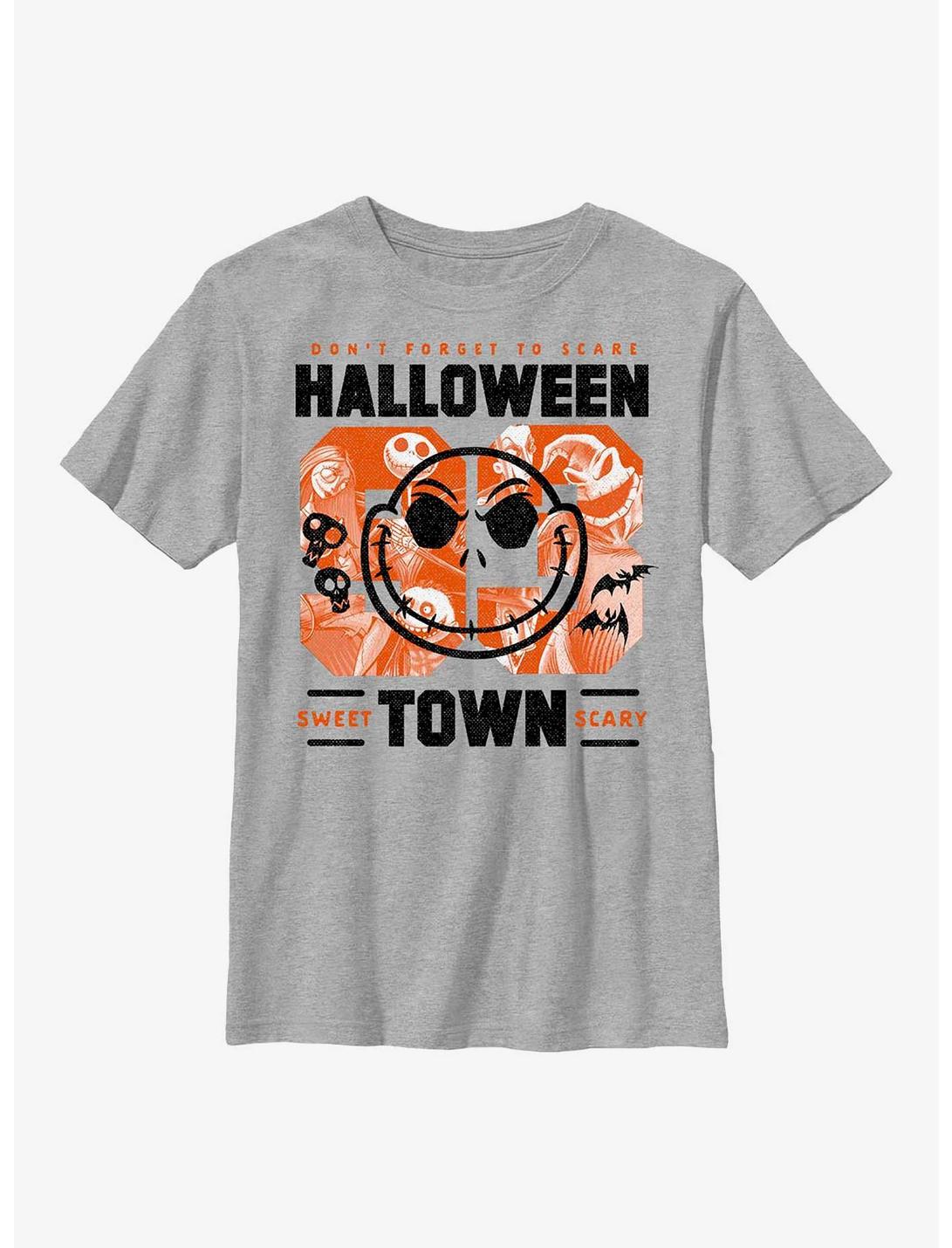 Disney The Nightmare Before Christmas Halloweentown College Youth T-Shirt, ATH HTR, hi-res