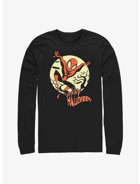 Marvel Spider-Man Halloween Moon Long-Sleeve T-Shirt, , hi-res