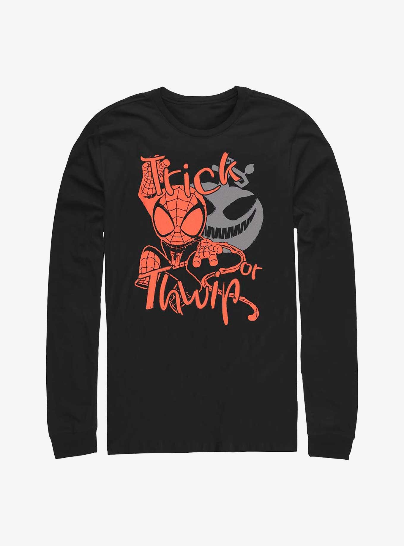 Marvel Spider-Man Spiderman Halloween Long-Sleeve T-Shirt, BLACK, hi-res