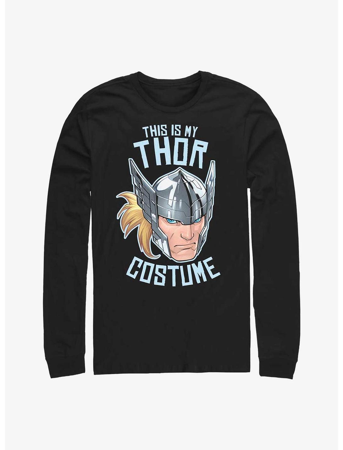 Marvel Thor Costume Long-Sleeve T-Shirt, BLACK, hi-res