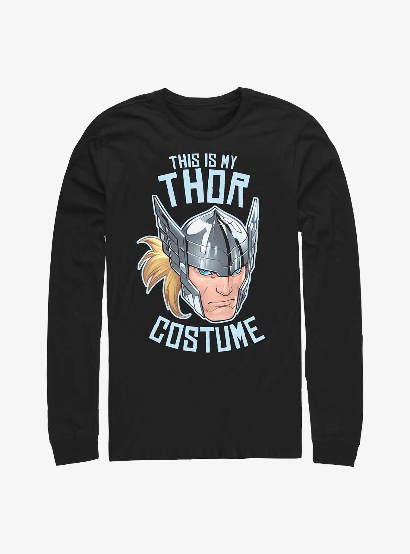 Marvel Thor Costume Long-Sleeve T-Shirt, BLACK, hi-res