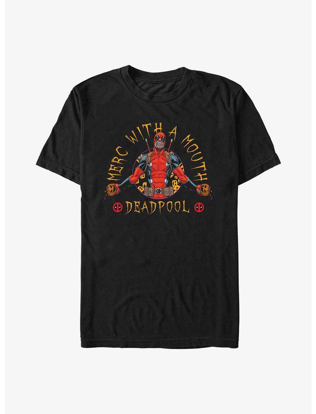 Marvel Deadpool Merc Mouth T-Shirt, BLACK, hi-res