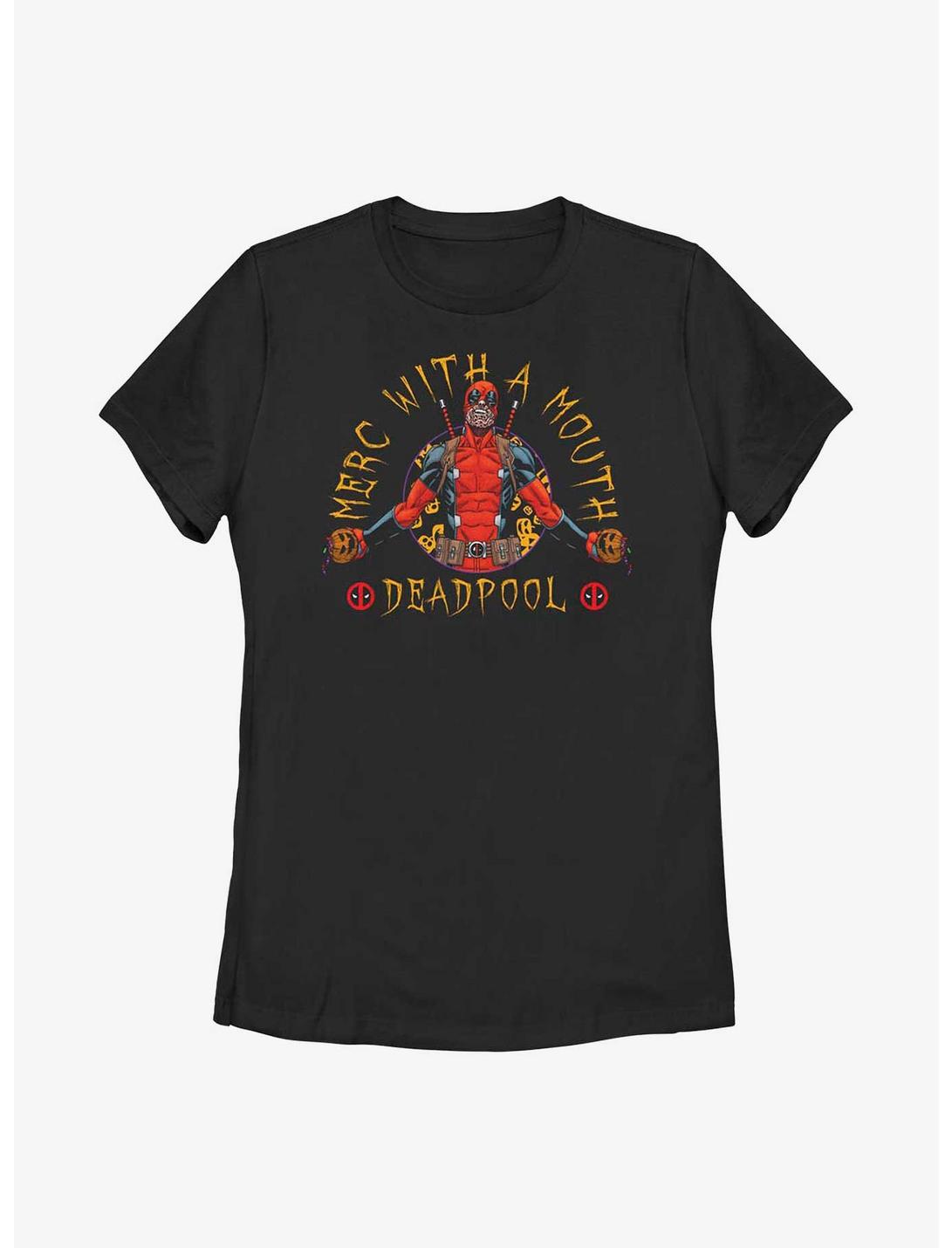 Marvel Deadpool Merc Mouth Womens T-Shirt, BLACK, hi-res