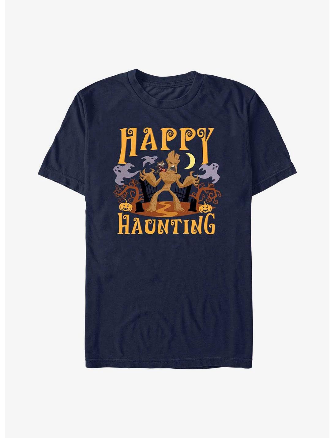 Marvel Guardians Of The Galaxy Happy Haunting Groot T-Shirt, NAVY, hi-res