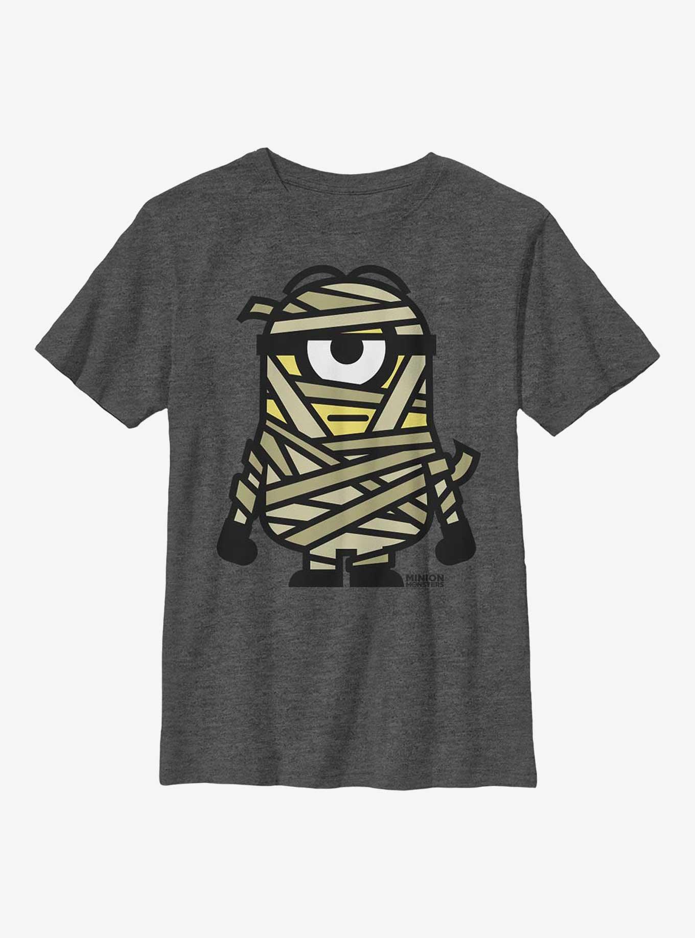 Despicable Me Minions Mummy Youth T-Shirt, CHAR HTR, hi-res
