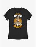 Stranger Things Hopper Costume Womens T-Shirt, BLACK, hi-res