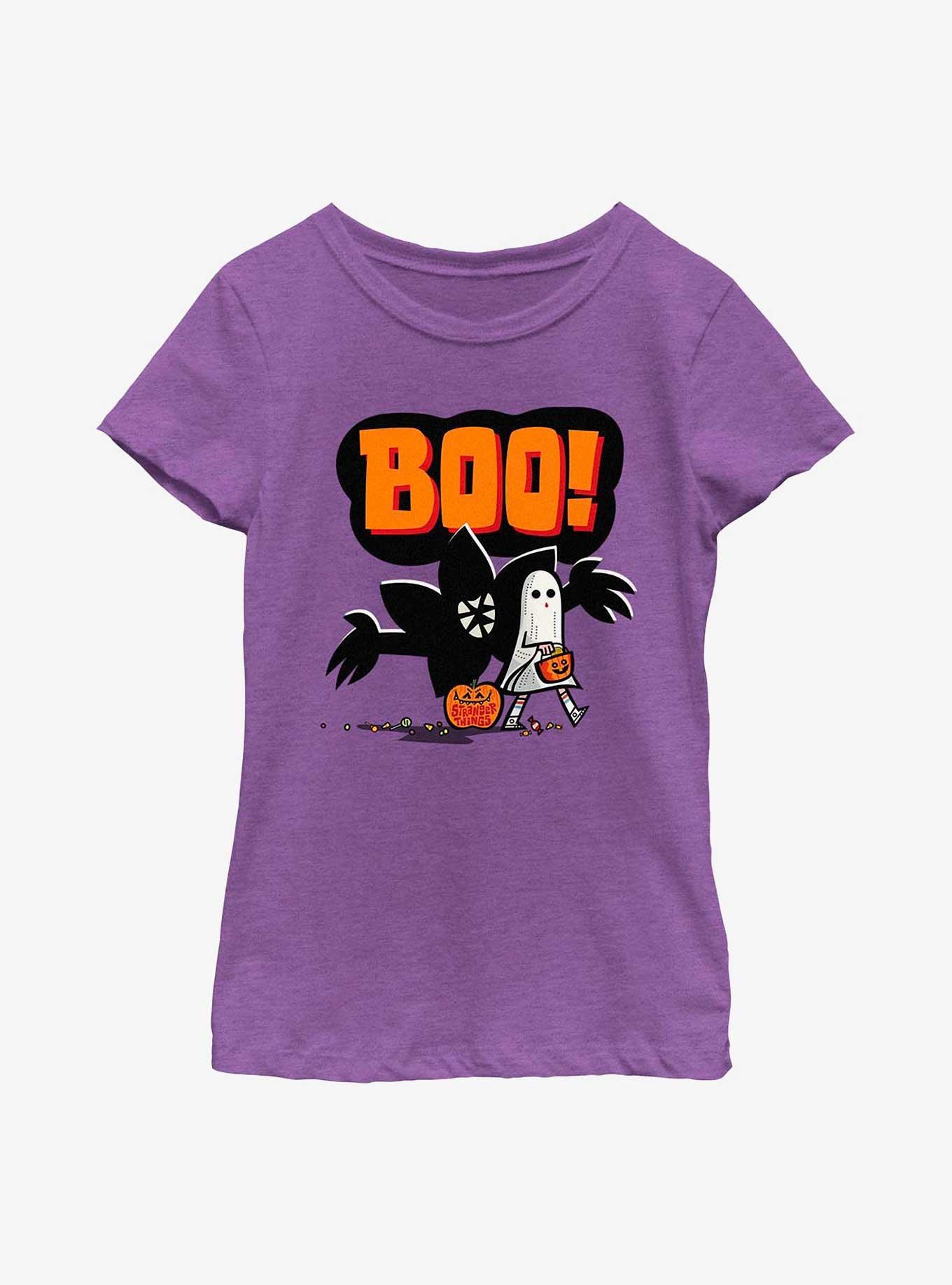 Stranger Things Boo Youth Girls T-Shirt, , hi-res