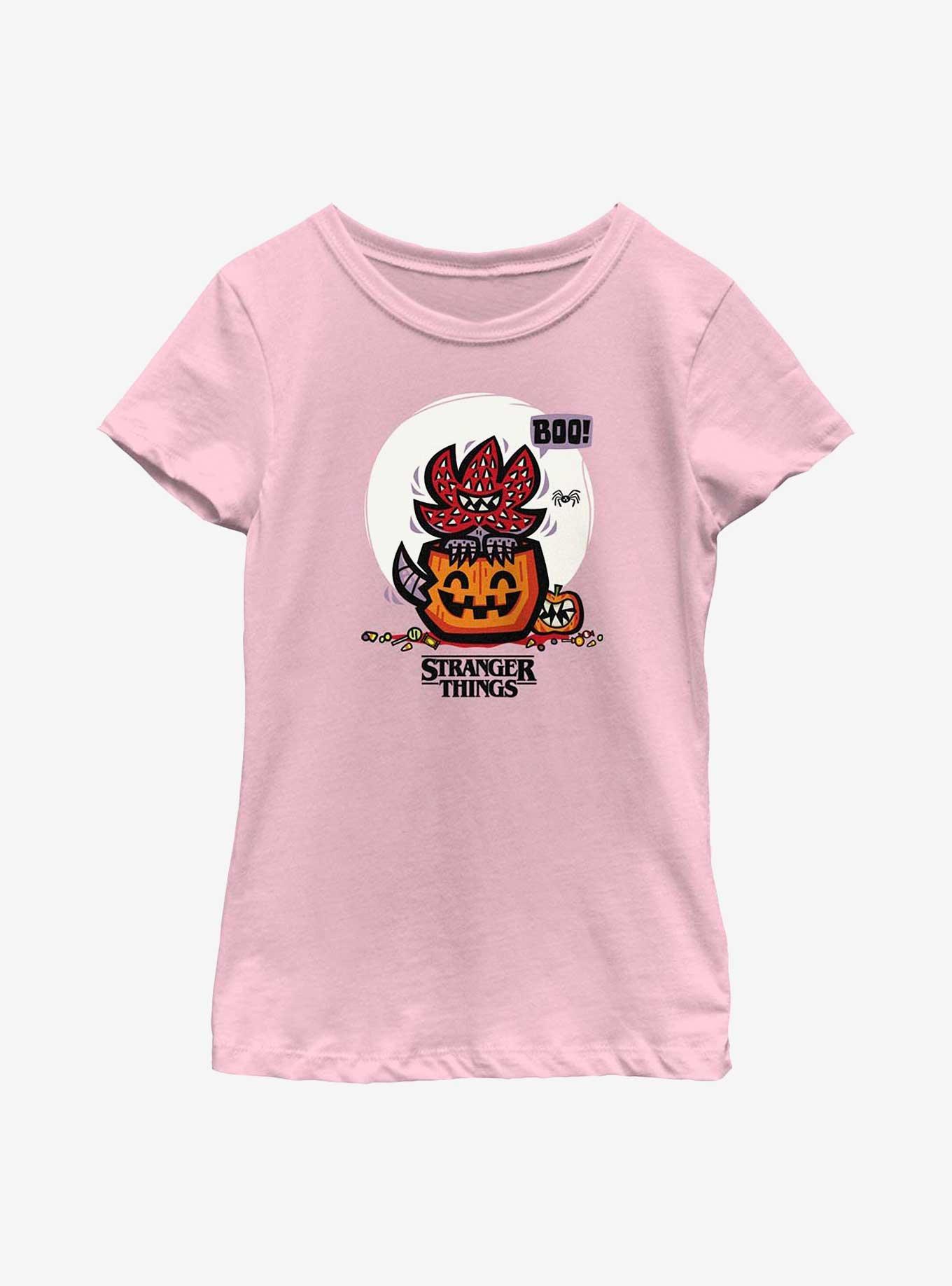 Stranger Things Demodog Jackolantern Youth Girls T-Shirt, , hi-res