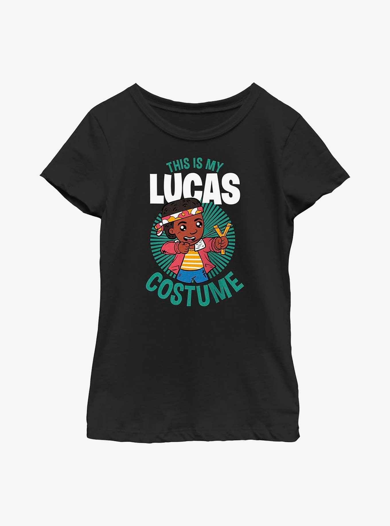 Stranger Things Lucas Costume Youth Girls T-Shirt, , hi-res