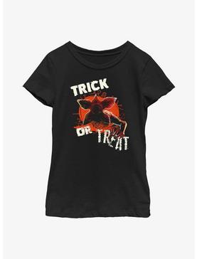 Stranger Things Monster Pumpkin Youth Girls T-Shirt, , hi-res