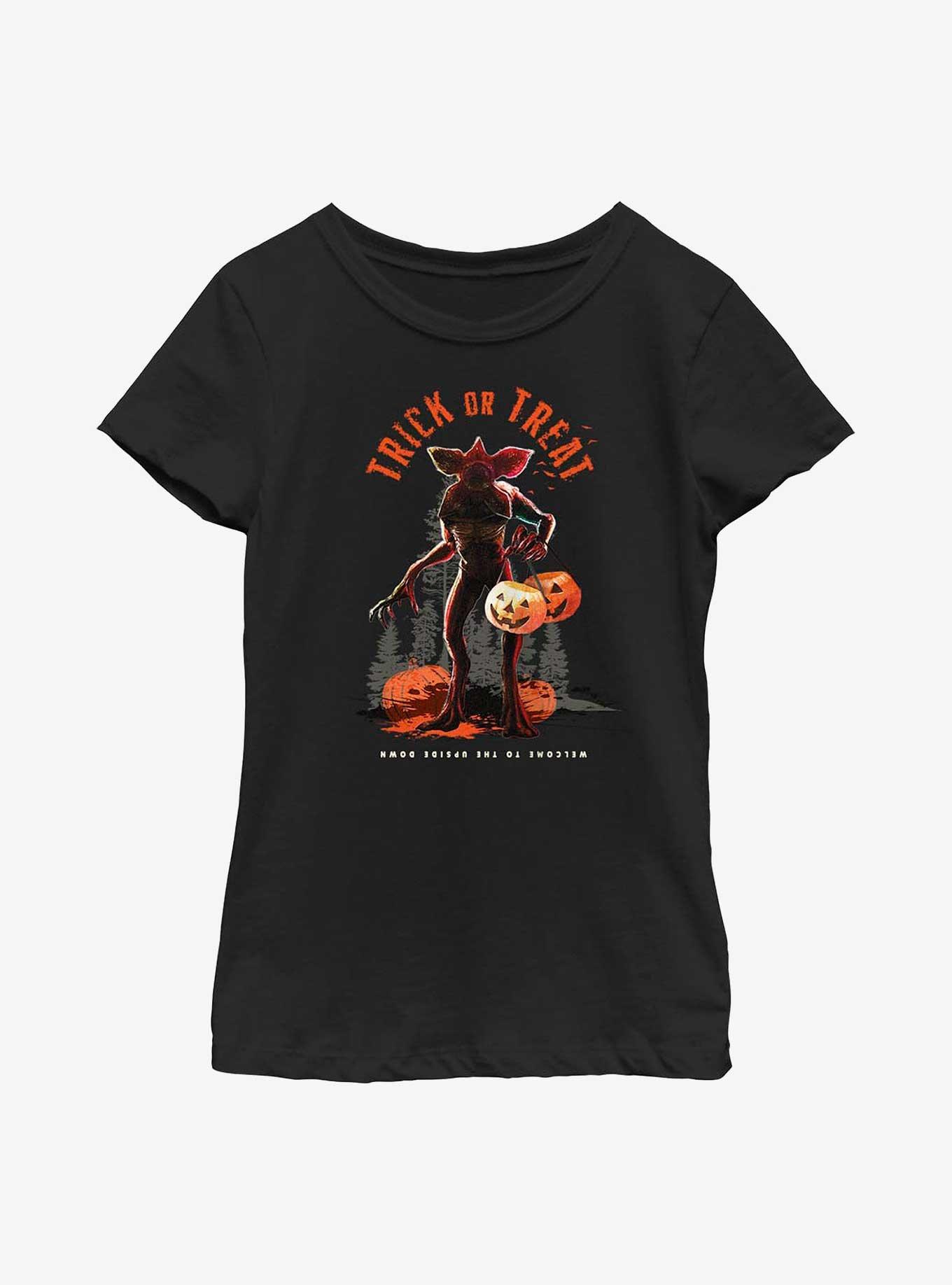 Stranger Things Trick Or Treating Demo Youth Girls T-Shirt, , hi-res