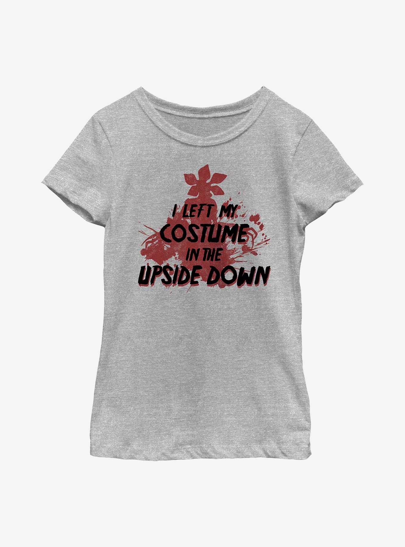 Stranger Things Upside Down Costume Youth Girls T-Shirt, ATH HTR, hi-res