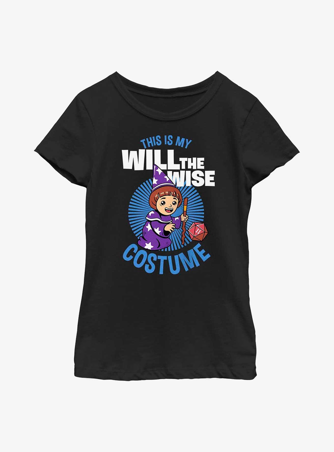 Stranger Things Will Costume Youth Girls T-Shirt, BLACK, hi-res