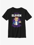 Stranger Things Eleven Costume Youth T-Shirt, BLACK, hi-res