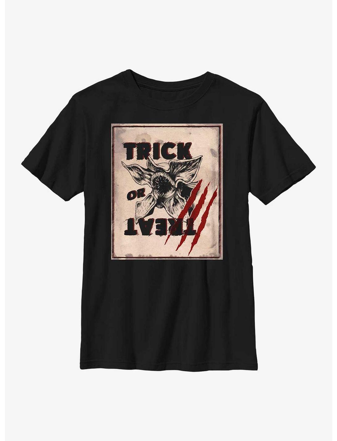 Stranger Things Trick Or Treat Youth T-Shirt, BLACK, hi-res