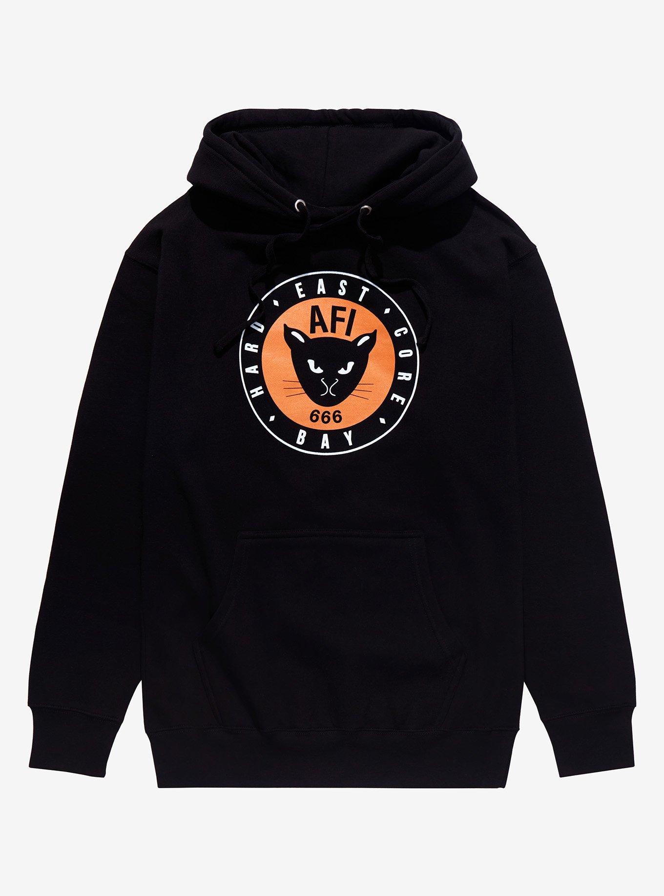 AFI East Bay Hardcore Logo Hoodie, BLACK, hi-res