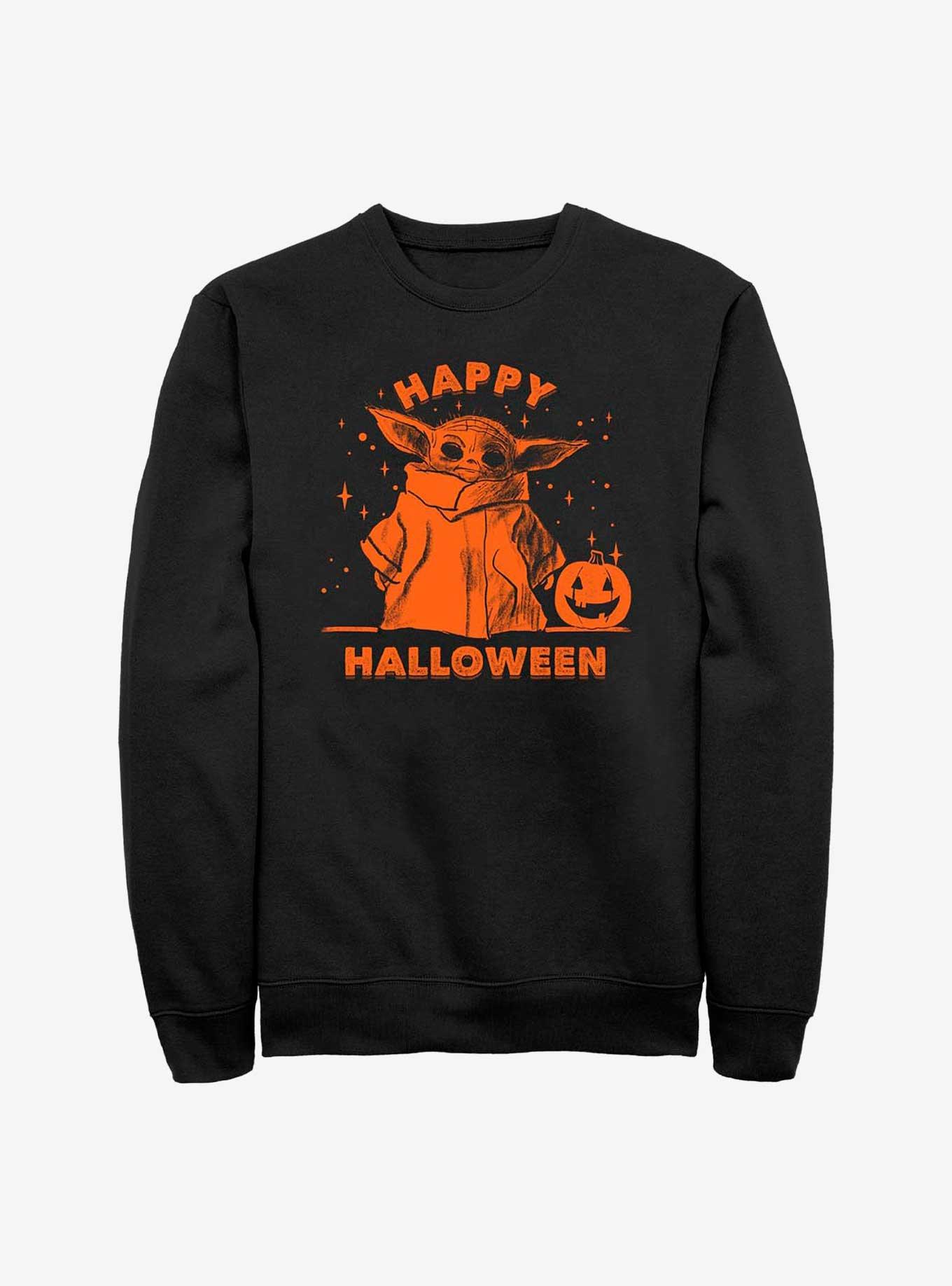 Star Wars The Mandalorian Happy Halloween Sweatshirt, BLACK, hi-res