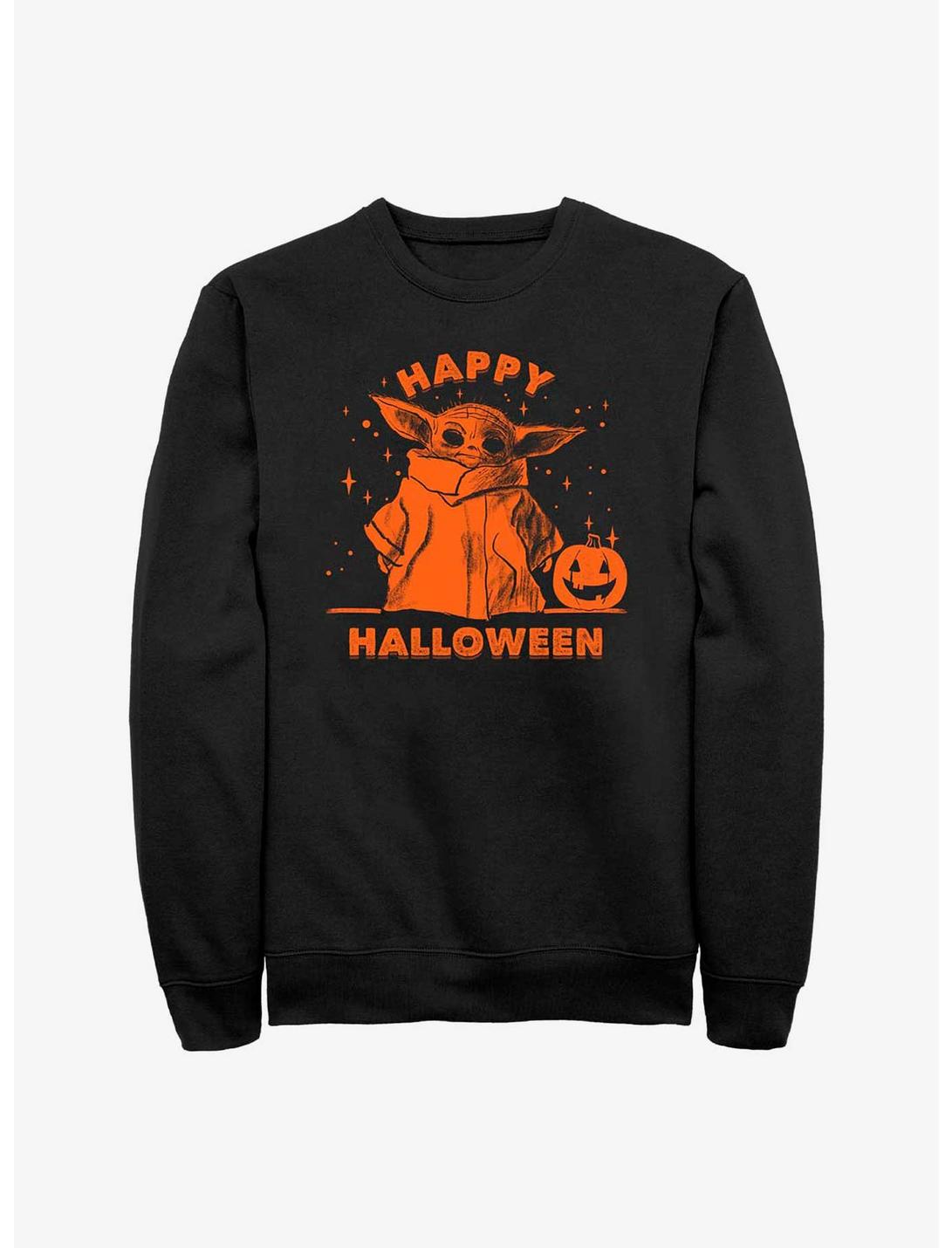 Star Wars The Mandalorian Happy Halloween Sweatshirt, BLACK, hi-res
