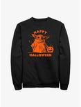 Star Wars The Mandalorian Happy Halloween Sweatshirt, BLACK, hi-res