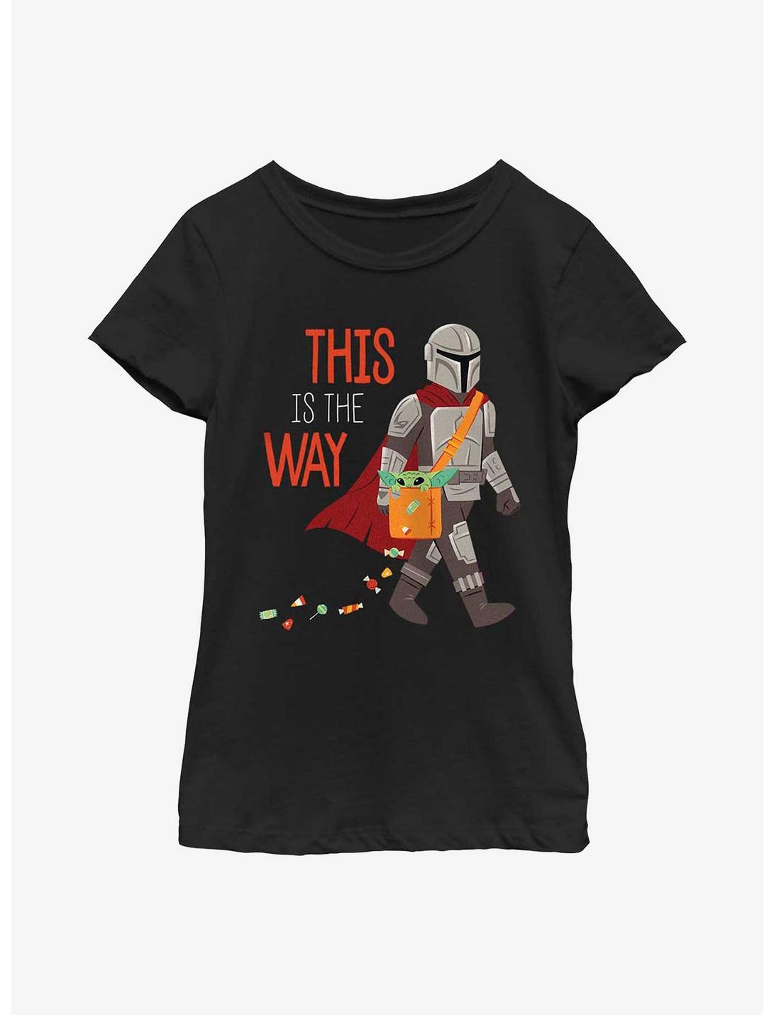 Star Wars The Mandalorian Candy Way Youth Girls T-Shirt, BLACK, hi-res