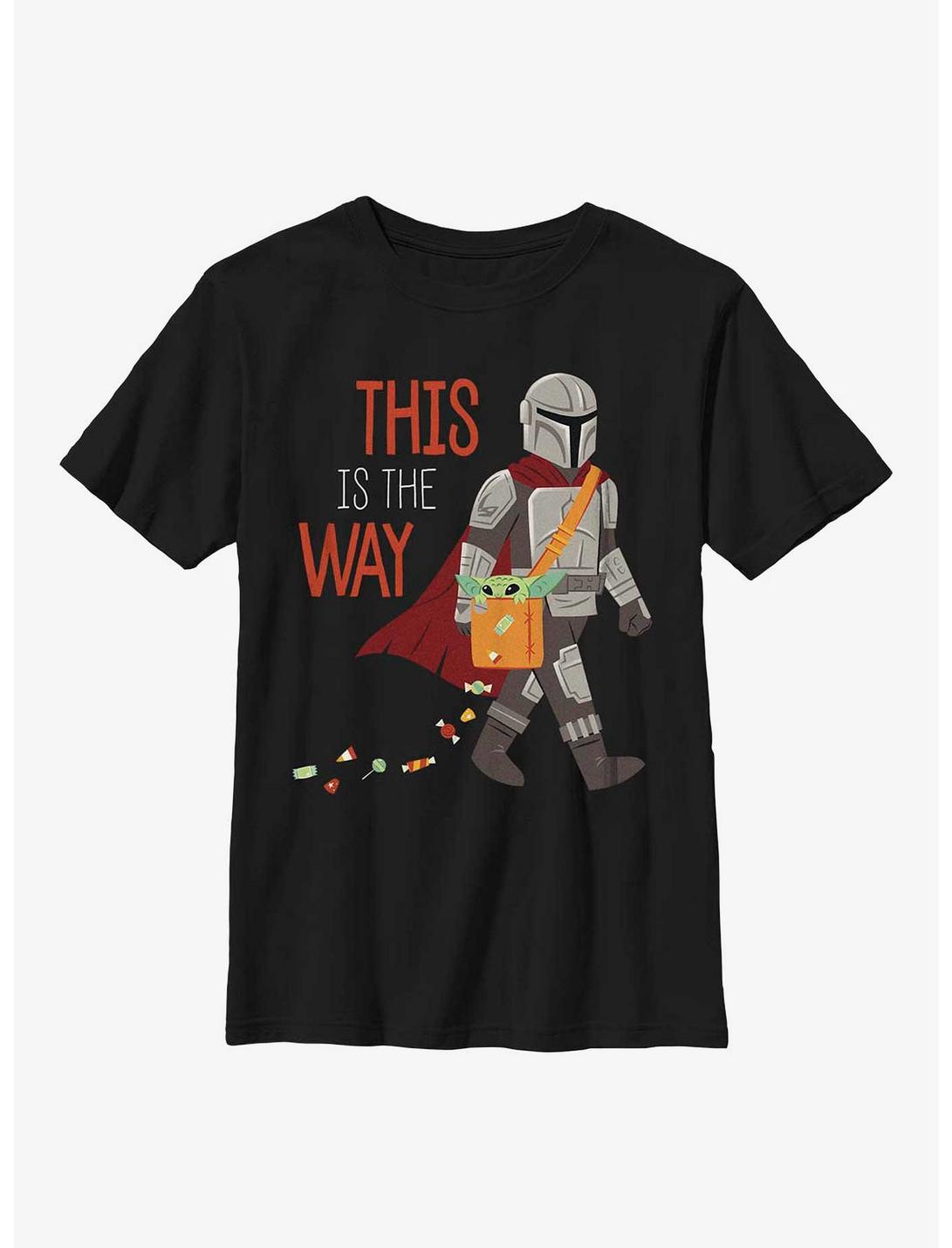 Star Wars The Mandalorian Candy Way Youth T-Shirt, BLACK, hi-res