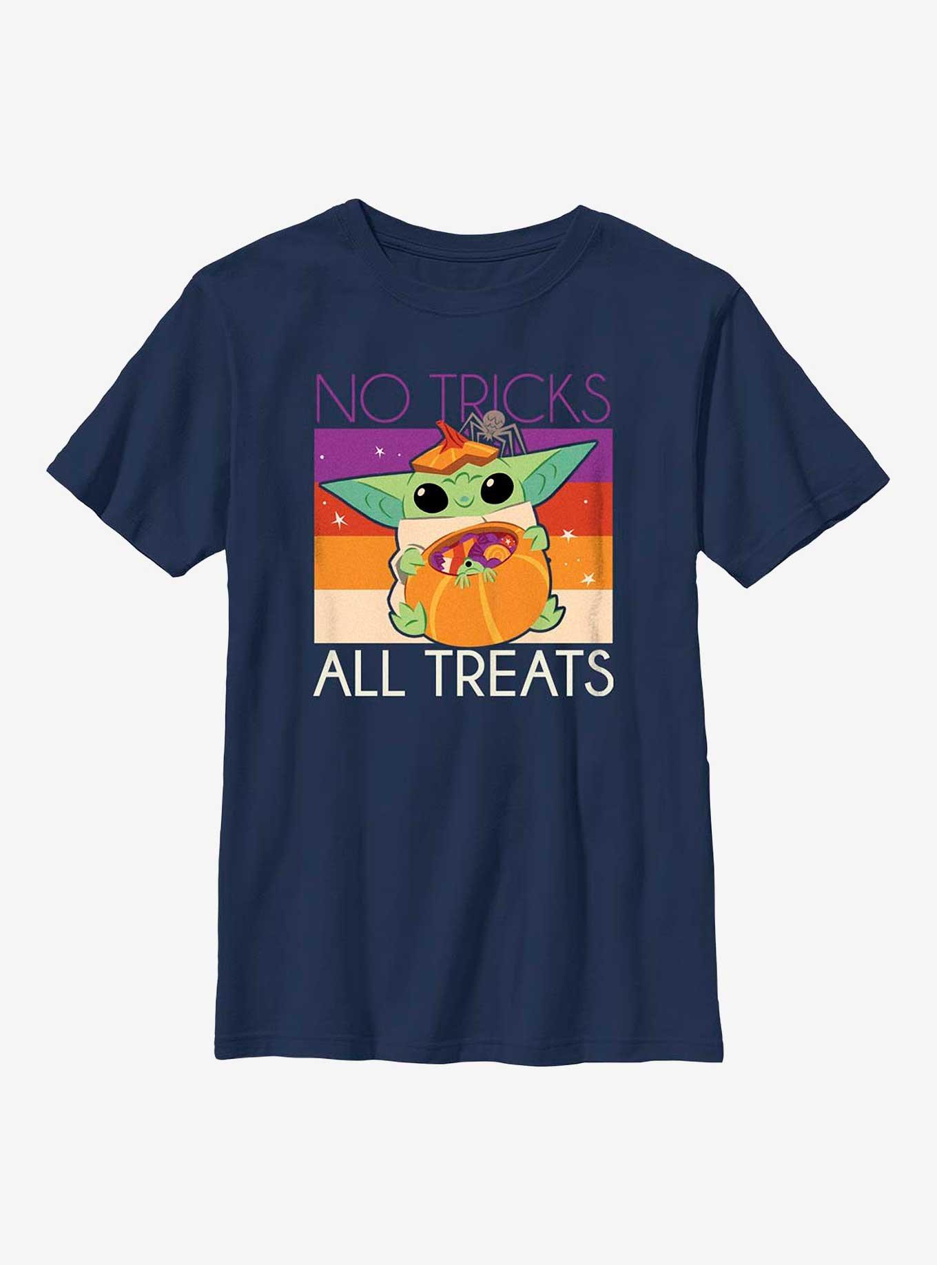 Star Wars The Mandalorian No Tricks Here Youth T-Shirt, , hi-res
