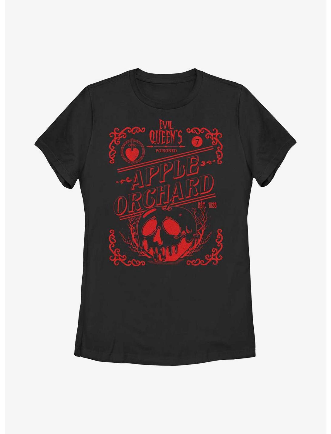 Disney Snow White Evil Queen Apple Orchard Womens T-Shirt, BLACK, hi-res