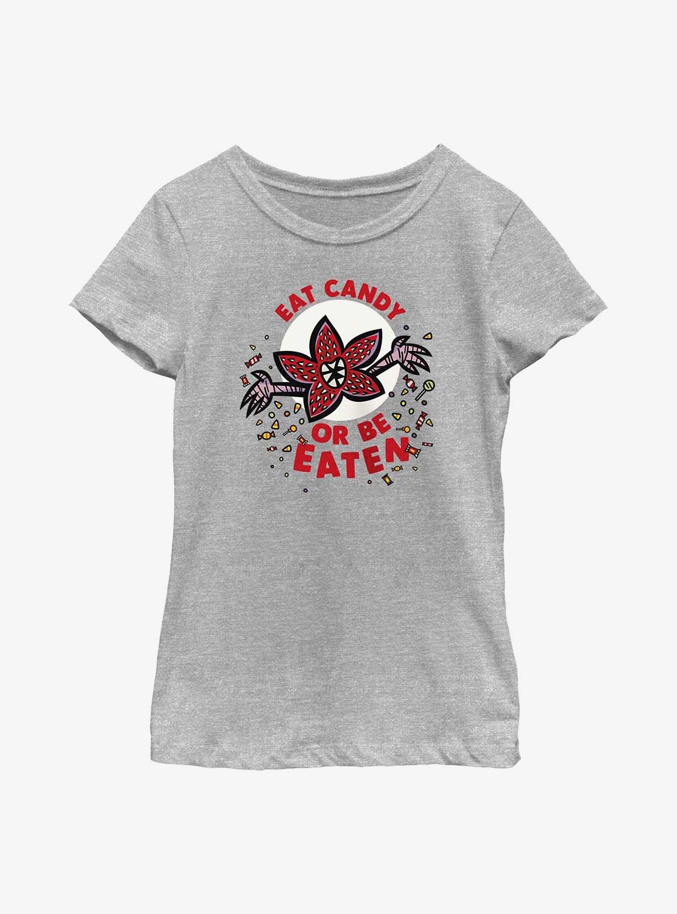 Stranger Things Eat Or Be Eaten Youth Girls T-Shirt, , hi-res
