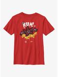 Stranger Things Run Away Youth T-Shirt, RED, hi-res