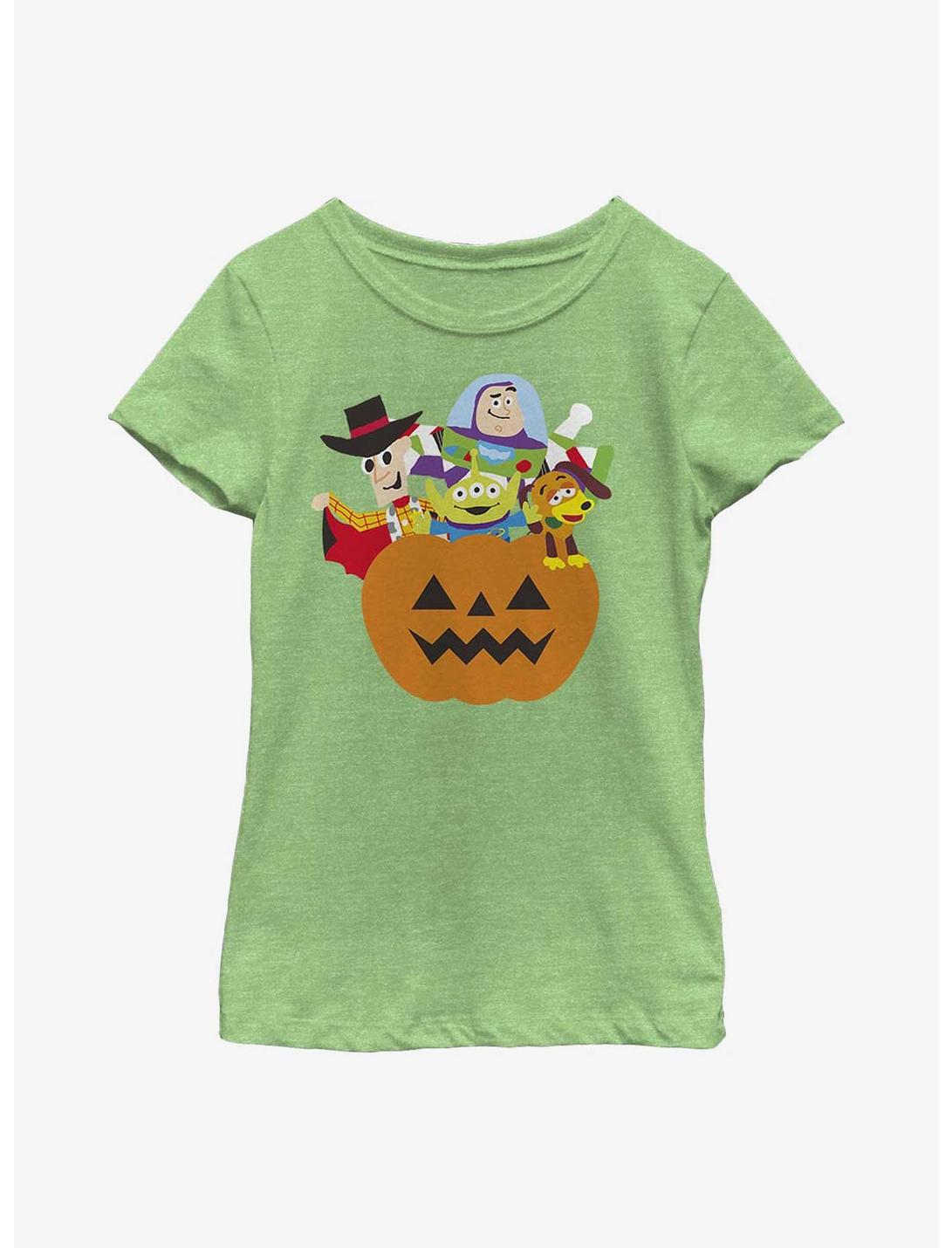 Disney Pixar Toy Story Pumpkin Surprise Youth Girls T-Shirt, GRN APPLE, hi-res