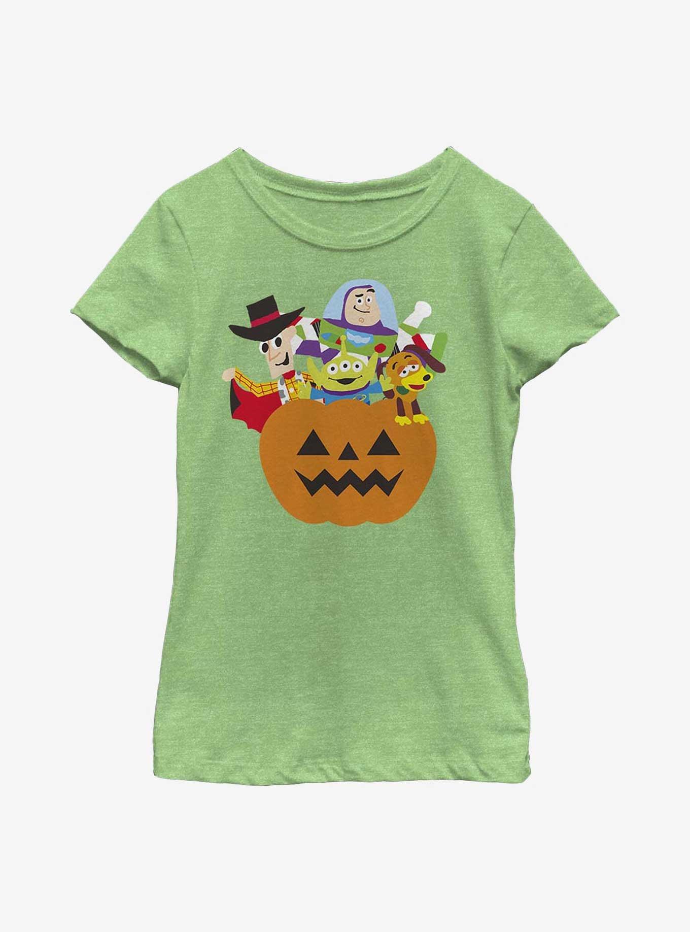 Disney Pixar Toy Story Pumpkin Surprise Youth Girls T-Shirt, GRN APPLE, hi-res