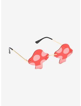 Red Polka Dot Mushroom Sunglasses, , hi-res