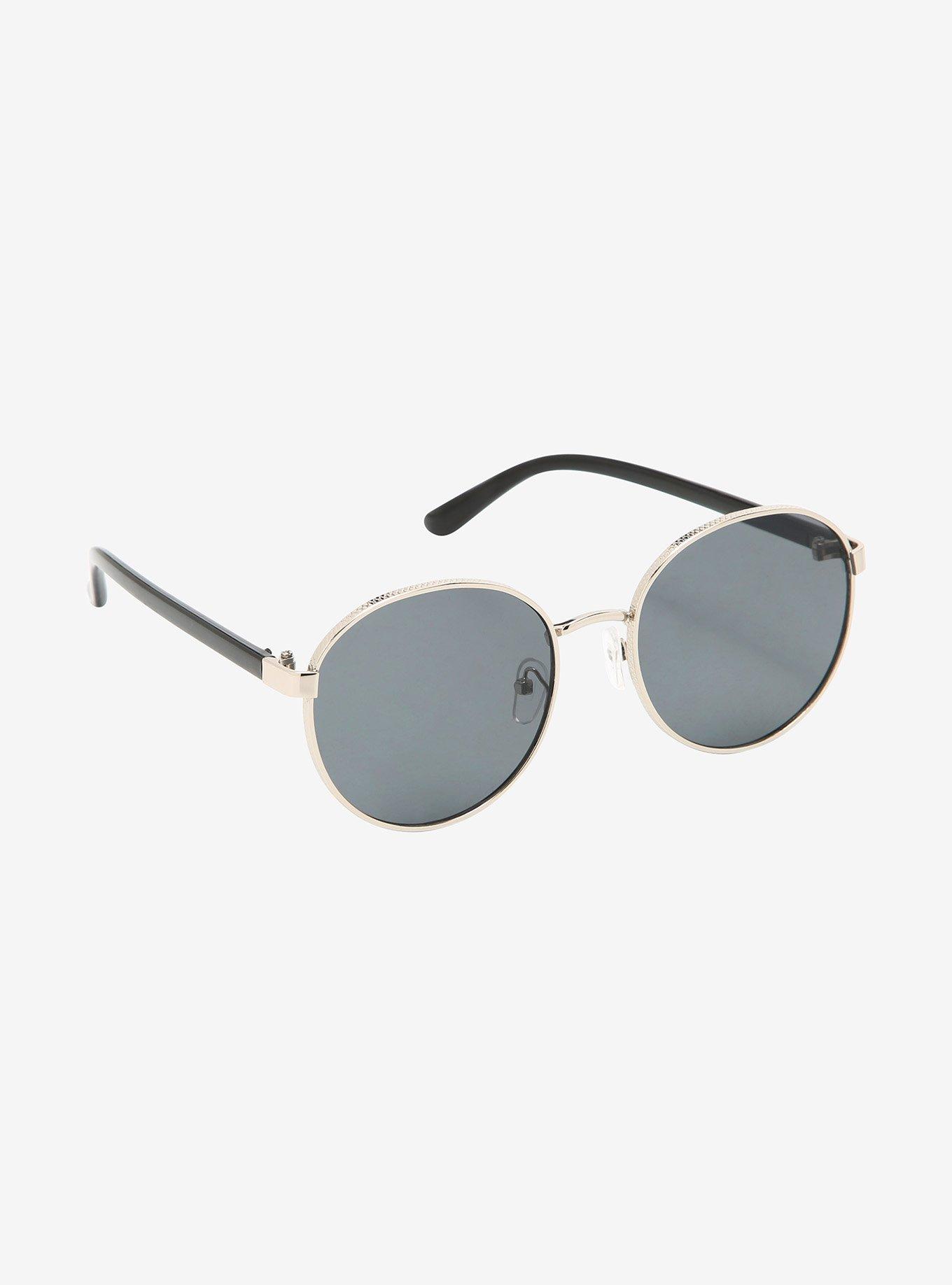 Silver Round Sunglasses | Hot Topic